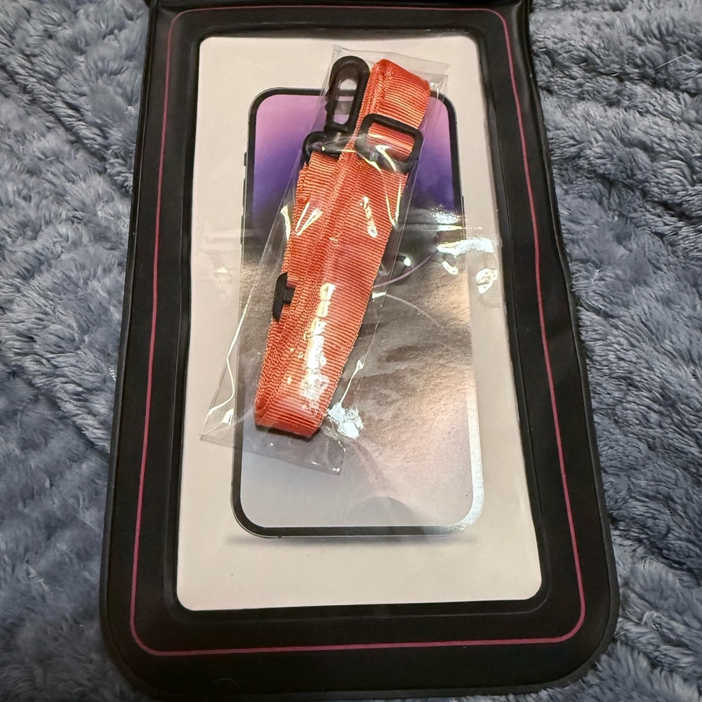 Universal Phone Holster with Orange Strap